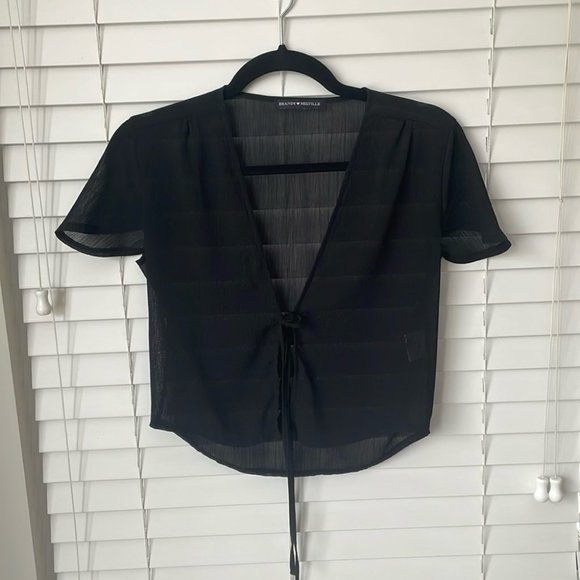 Brandy Melville Tops - BRANDY MELVILLE sheer cardigan
